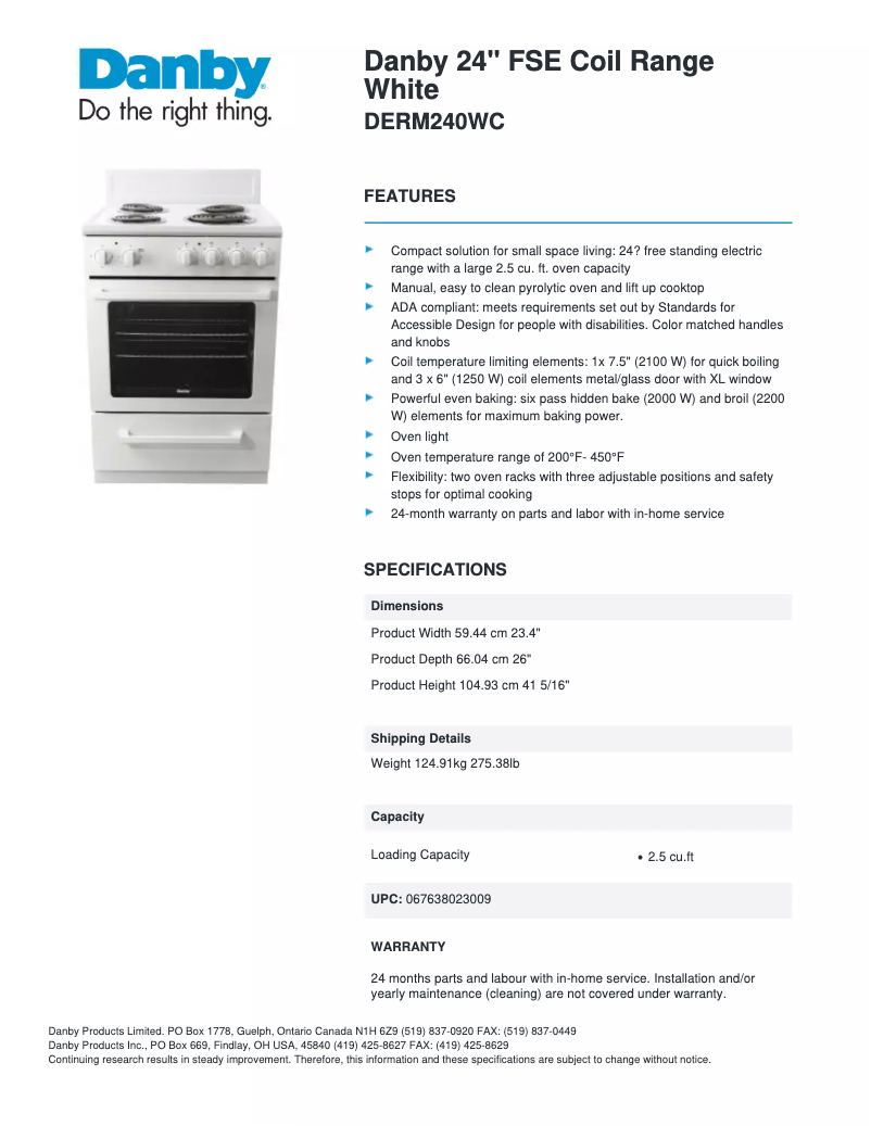 Image de la première page du manuel de l'appareil DERM240WC