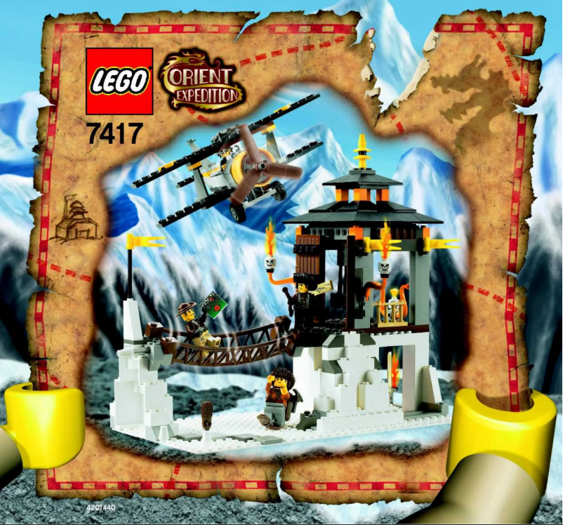 Page 1 de la notice Manuel utilisateur Lego Adventurers 7417