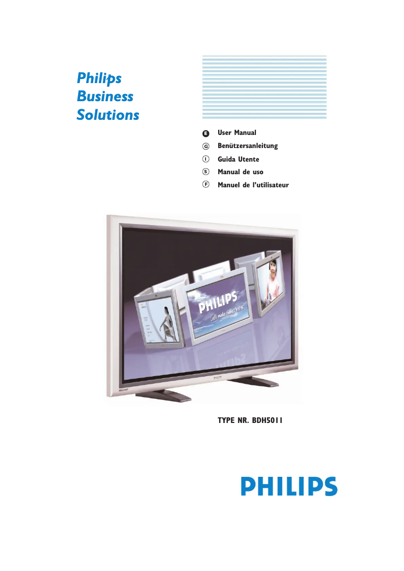 Page 1 of the manual User Manual Philips Brilliance 240P4QPYEB