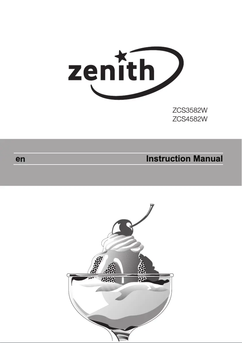 Page n°1 - Manuel utilisateur Zenith ZCS4582W