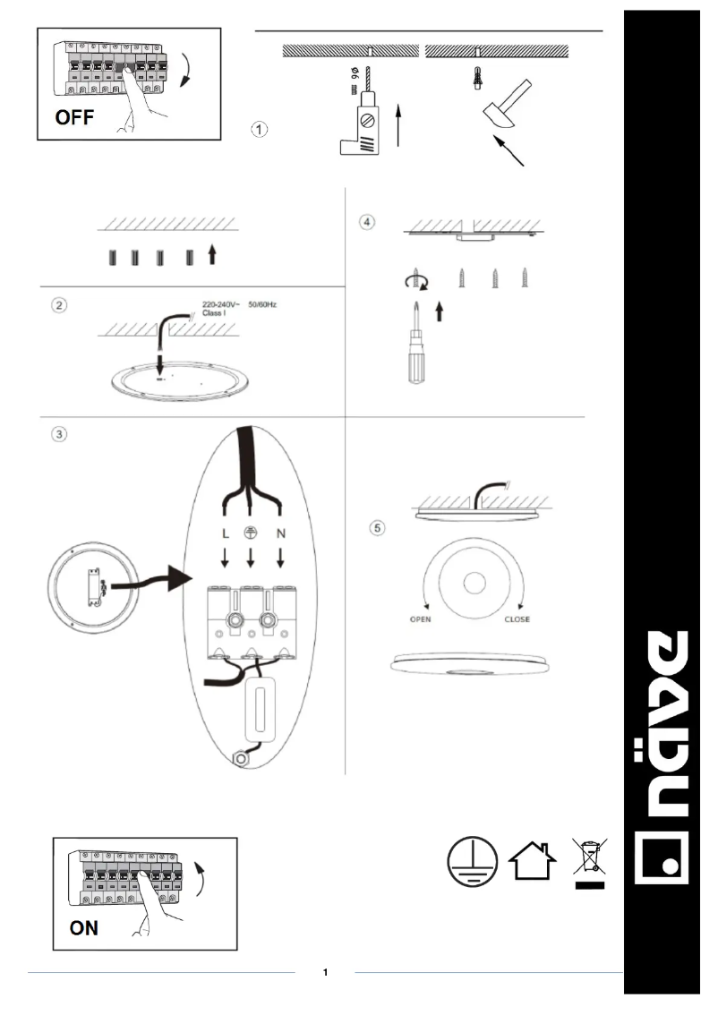 Page n°1 - Manuel utilisateur Näve Darwin