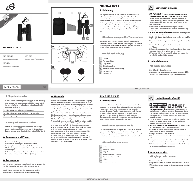 Página 1 del manual Manual de usuario Auriol IAN 278797