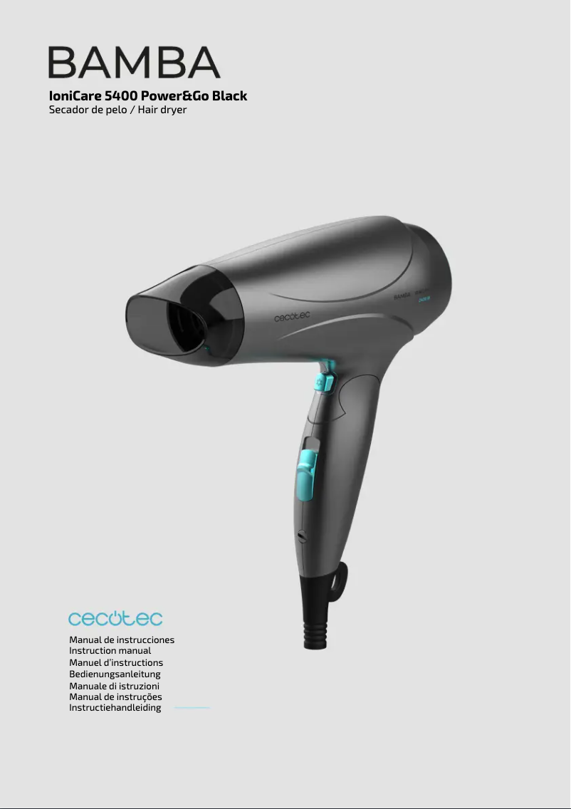 Image de la première page du manuel de l'appareil Bamba IoniCare 5400 Power&Go