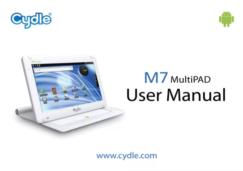 Page n°1 - Manuel utilisateur Cydle M7 MultiPad
