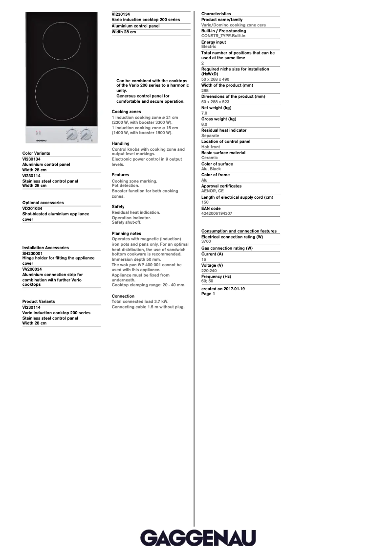 Image de la première page du manuel de l'appareil VI 230