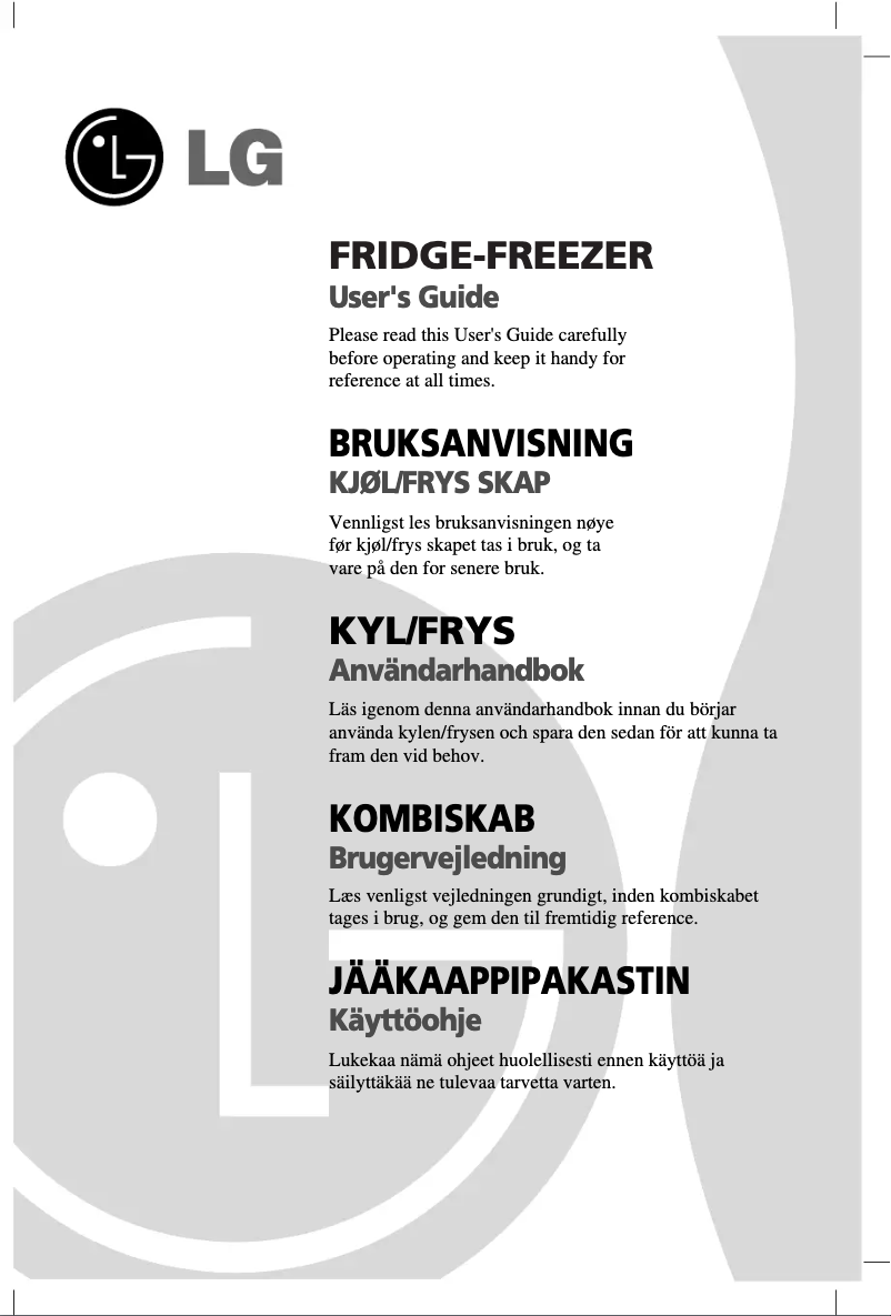 Page 1 de la notice Manuel utilisateur LG GR-Q459BSZA