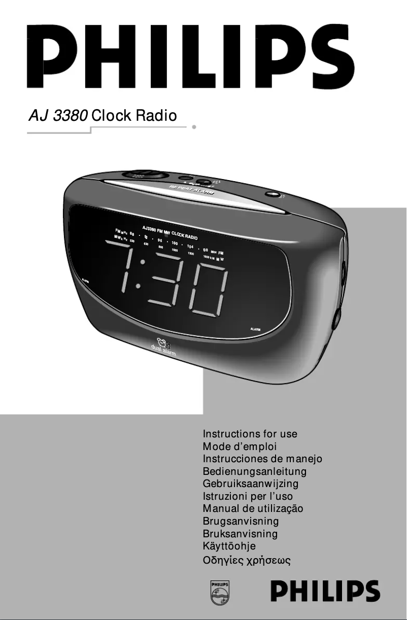 Image de la première page du manuel de l'appareil AJ3380