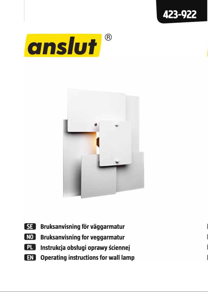 Page n°1 - Manuel utilisateur Anslut 423-922