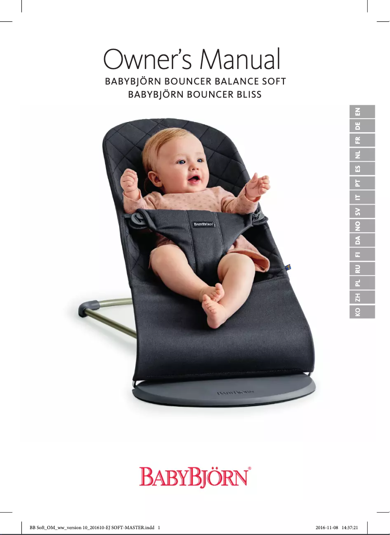 Page n°1 - Manuel utilisateur BabyBjörn Balance Soft