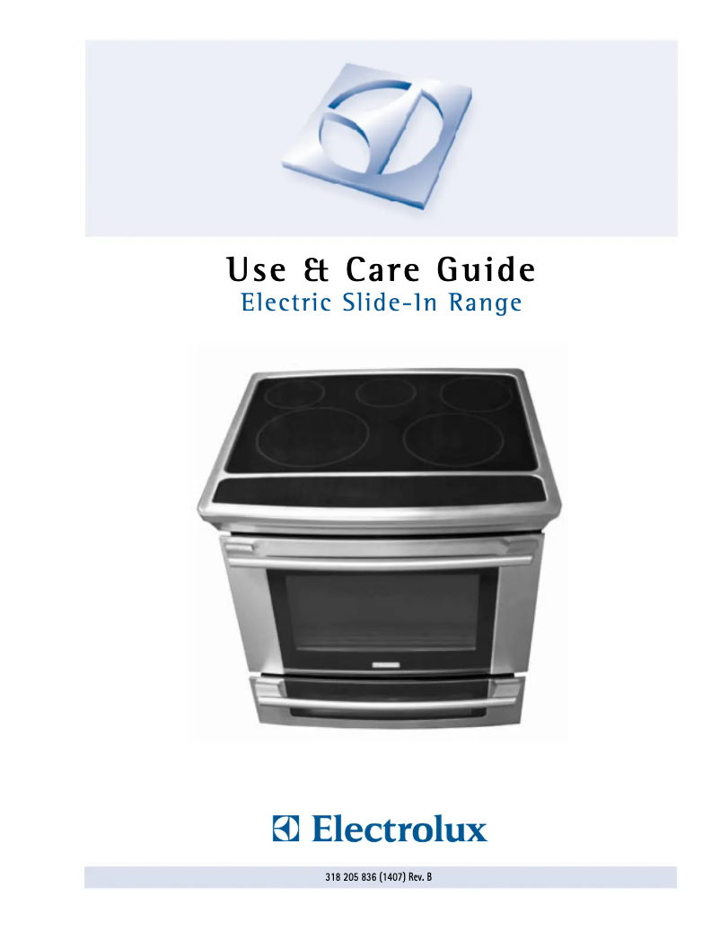 Page n°1 - Manuel utilisateur Electrolux EI30ES55JS