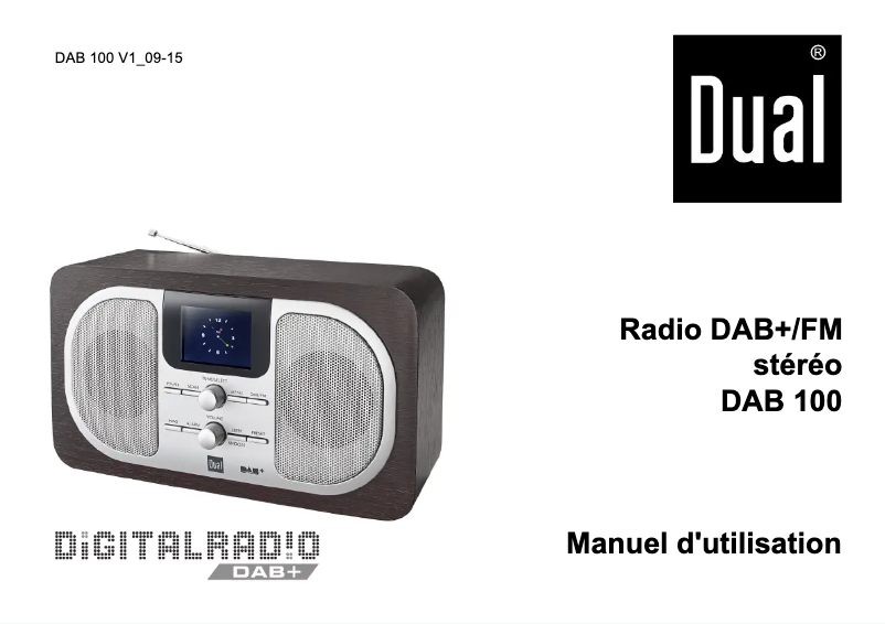 Page 1 de la notice Manuel utilisateur Dual DAB 100