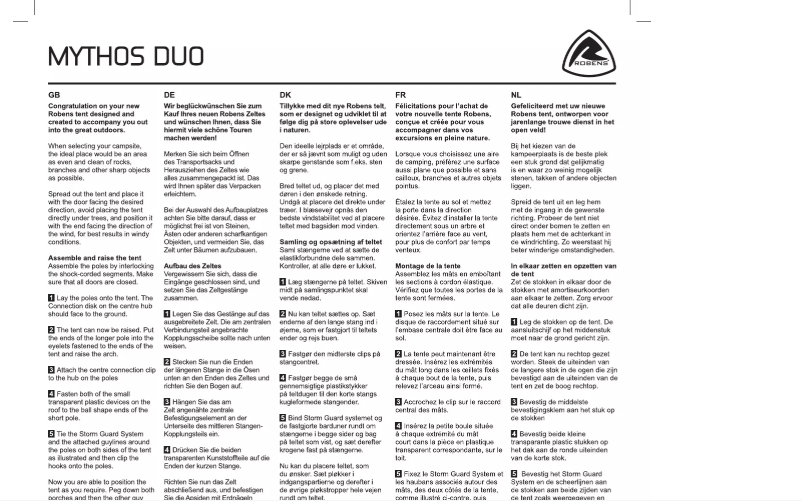 Image de la première page du manuel de l'appareil Mythos Duo