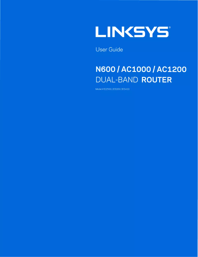 Page n°1 - Manuel utilisateur Linksys E5400