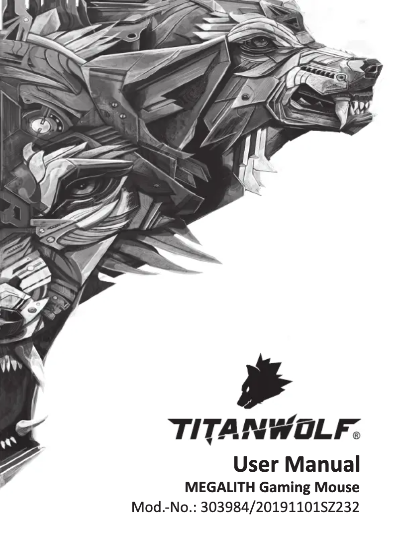Page 1 de la notice Manuel utilisateur Titanwolf 303984