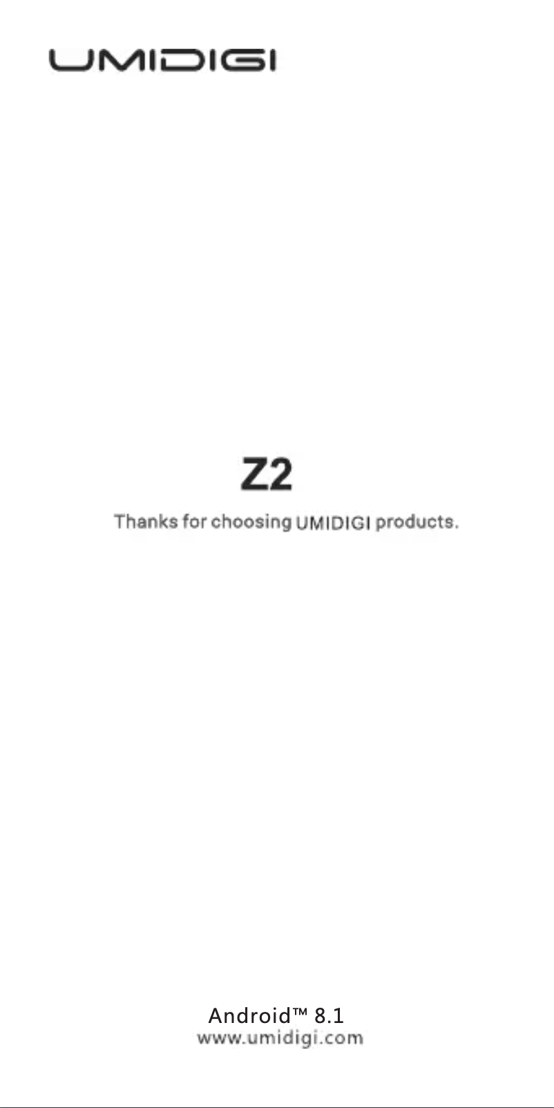 Image de la première page du manuel de l'appareil Z2