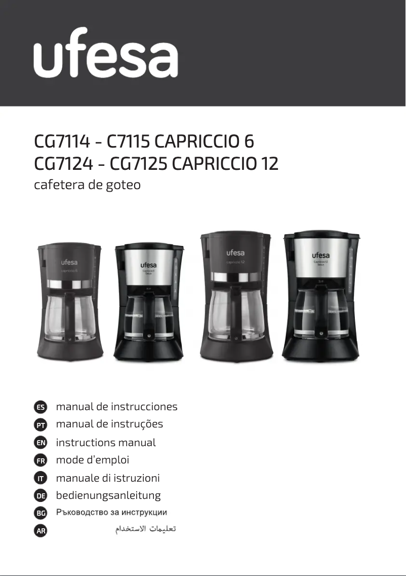 Página 1 del manual Manual de usuario Ufesa Capriccio Delux