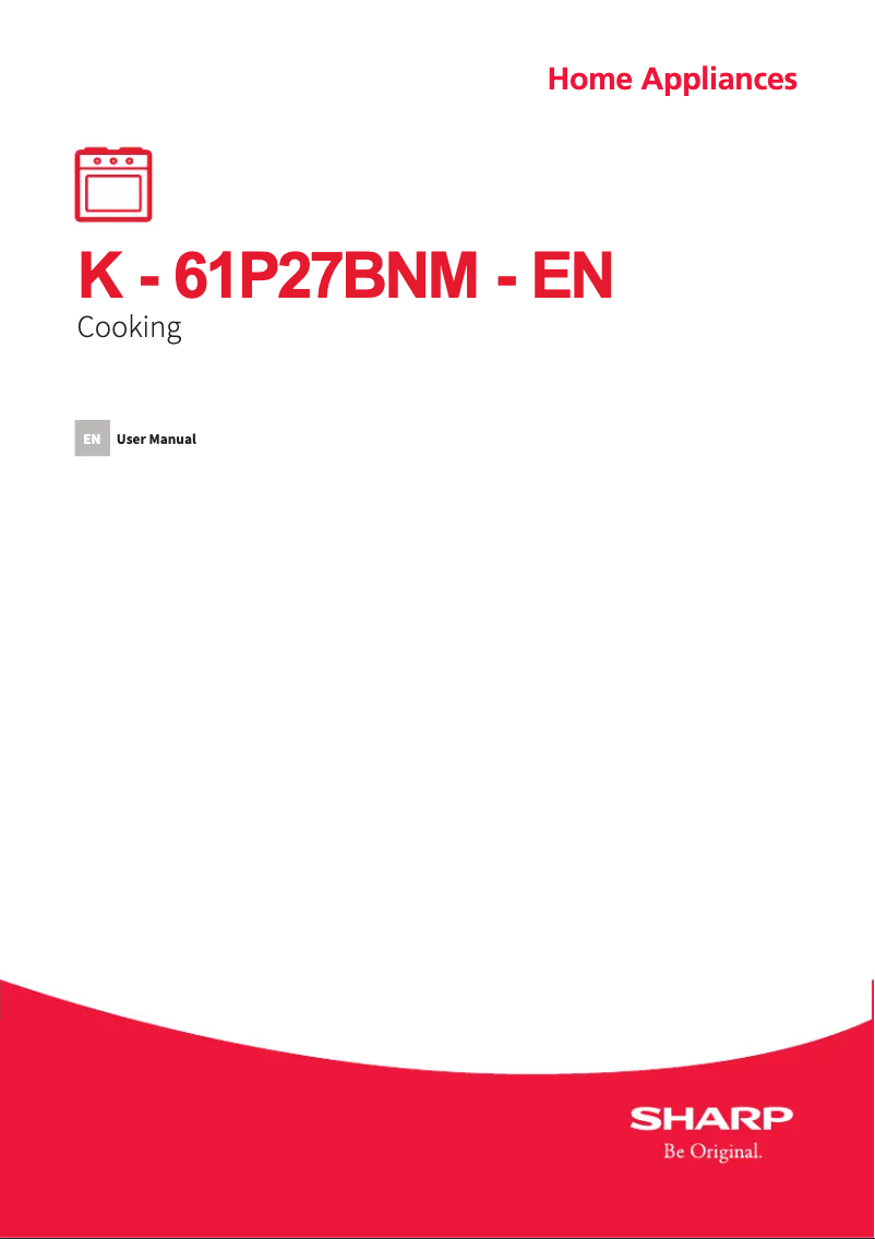 Image de la première page du manuel de l'appareil K-61P27BNM-EN