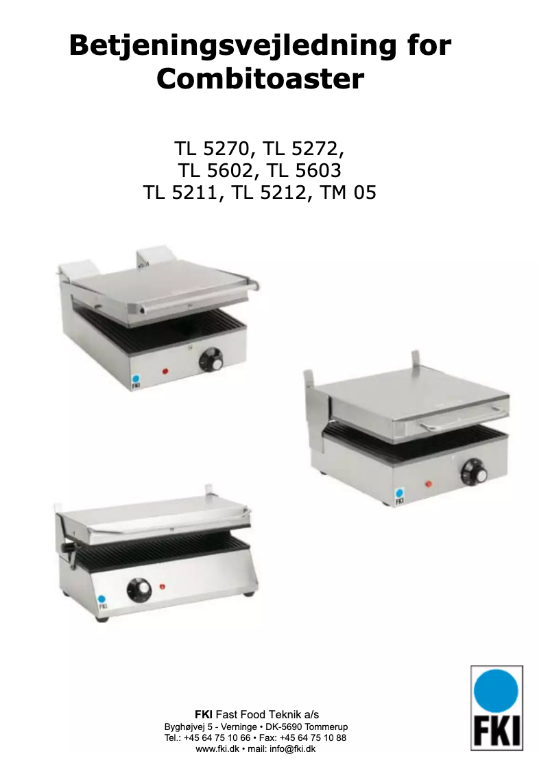 Page 1 de la notice Manuel utilisateur FKI TL 5270