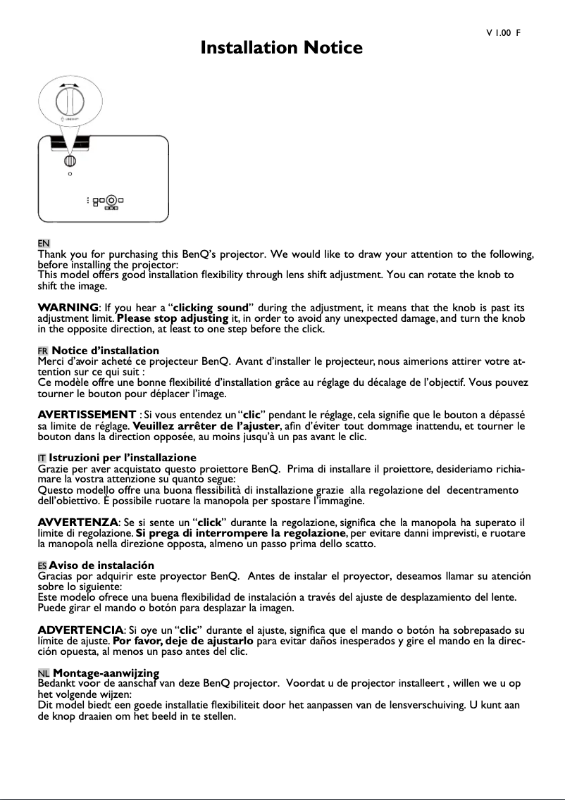 Image de la première page du manuel de l'appareil LH720