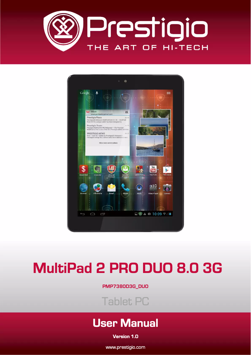 Page n°1 - Manuel utilisateur Prestigio MultiPad 2 Pro Duo