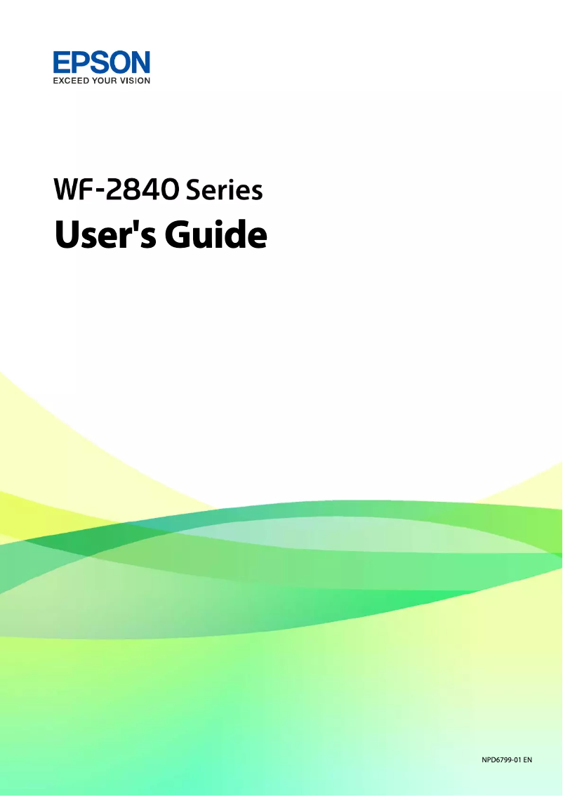 Page n°1 - Manuel utilisateur Epson WorkForce WF-2845