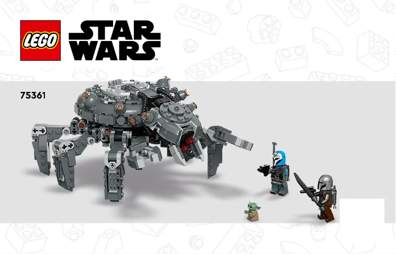 Page n°1 - Consignes visuelles Lego Star Wars 75361