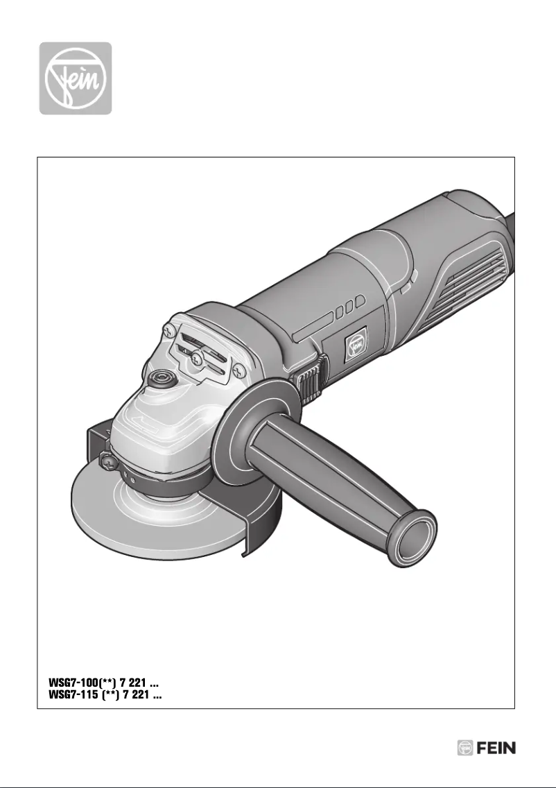 Page 1 de la notice Manuel utilisateur Fein WSG 7-115