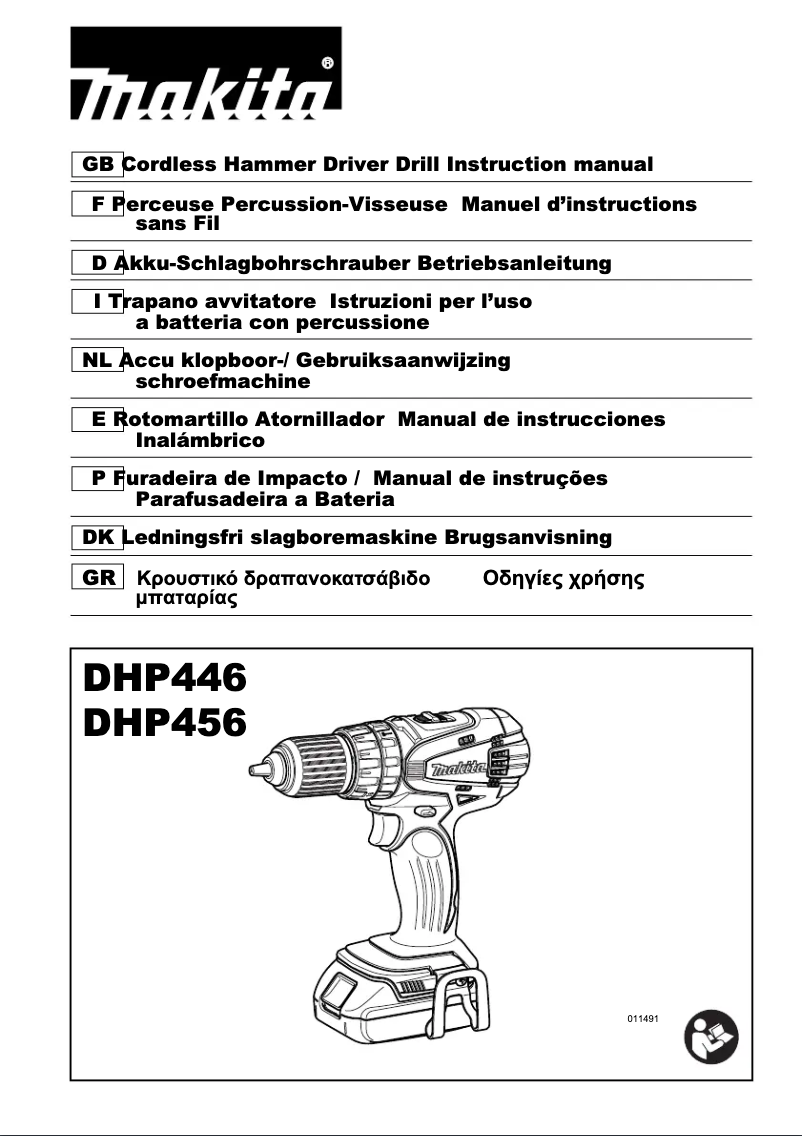 Page 1 de la notice Manuel utilisateur Makita DHP446