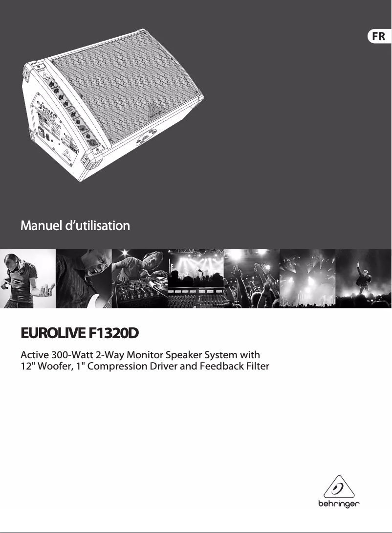 Page n°1 - Manuel utilisateur Behringer Eurolive F1320D
