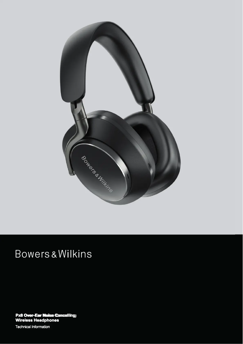 Página 1 del manual Ficha técnica Bowers & Wilkins Px8