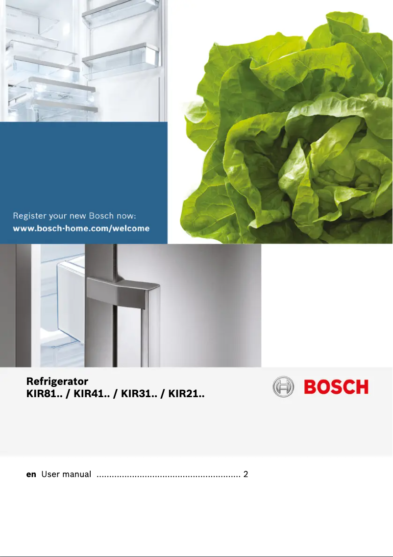 Page n°1 - Manuel utilisateur Bosch Serie 4 KIR81VS30G