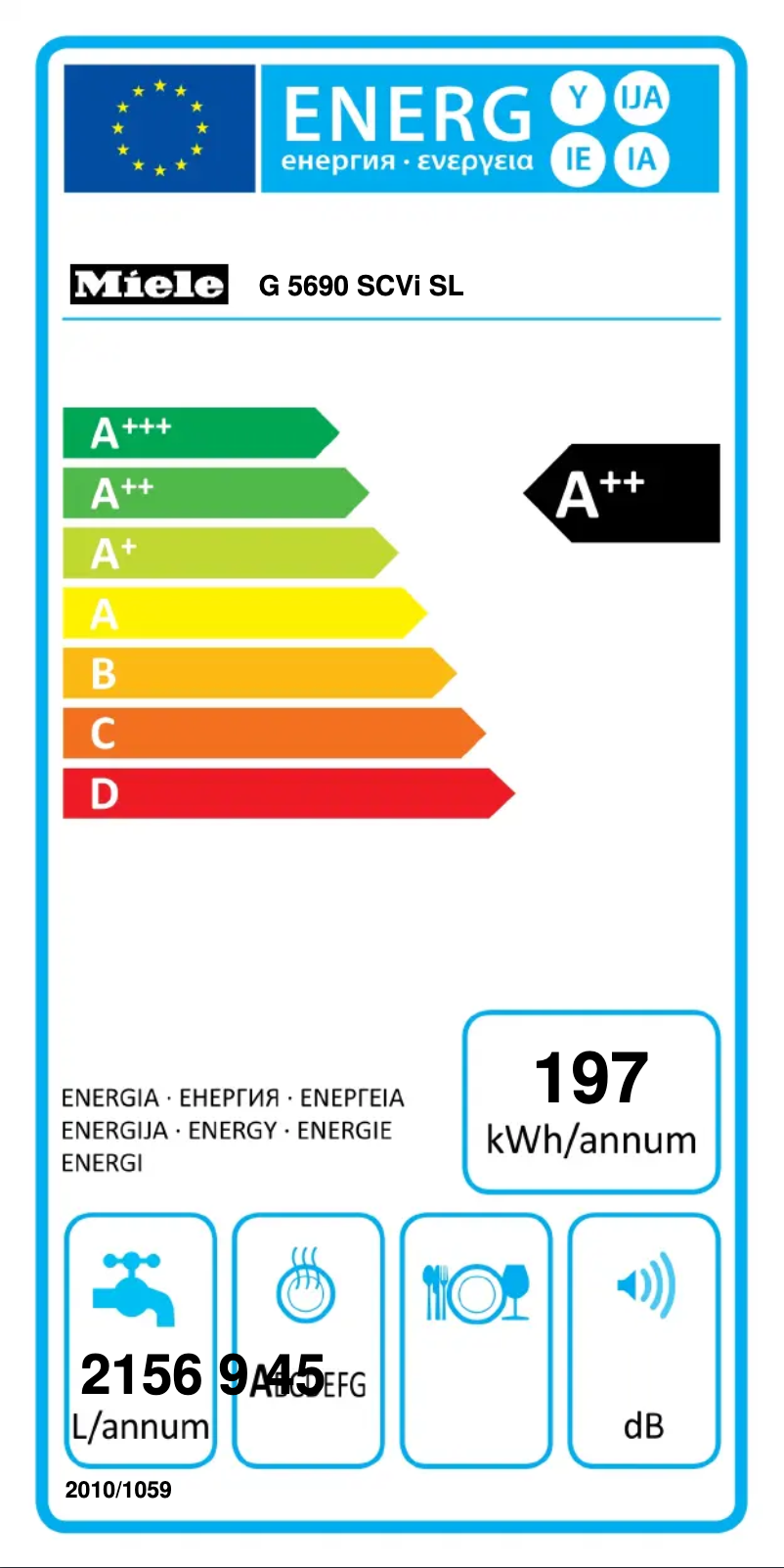 Page 1 de la notice Manuel utilisateur Miele G 5690 SCV