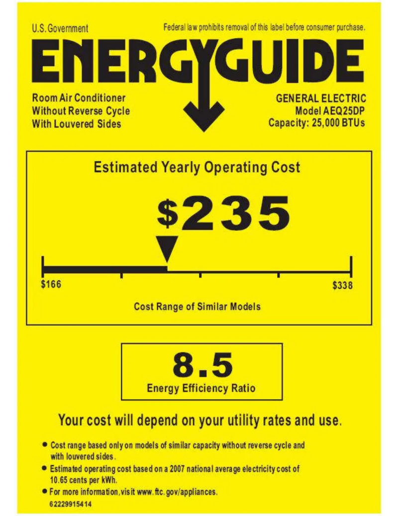 Image de la première page du manuel de l'appareil AEQ25DP