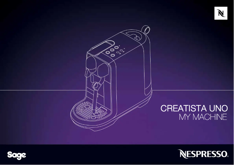 Page 1 de la notice Manuel utilisateur Breville Creatista Uno BNE500