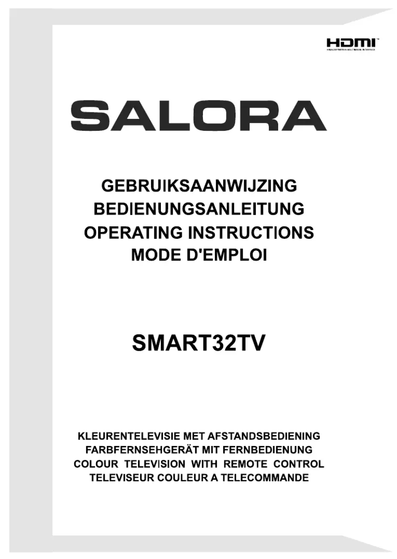 Page 1 de la notice Manuel utilisateur Salora SMART32TV