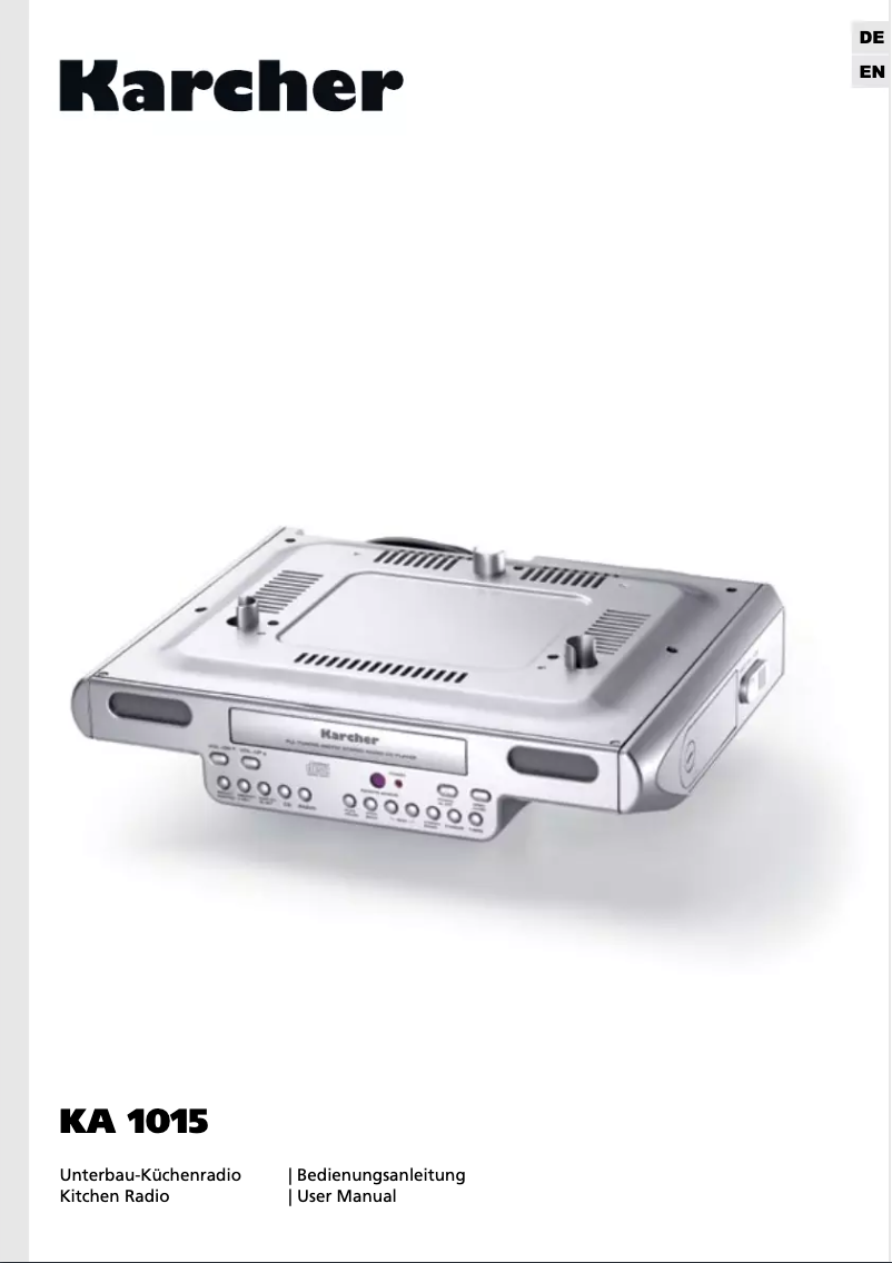 Page 1 de la notice Manuel utilisateur Karcher Audio KA 1015