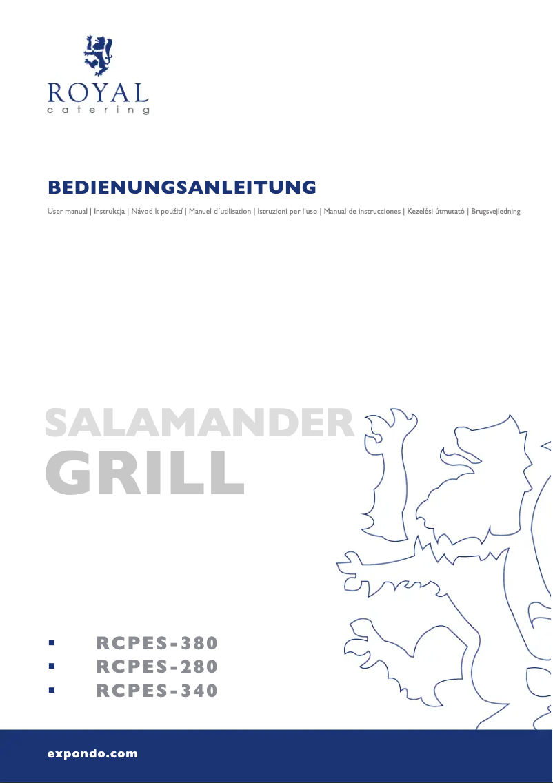 Page 1 de la notice Manuel utilisateur Royal Catering RCPES-380