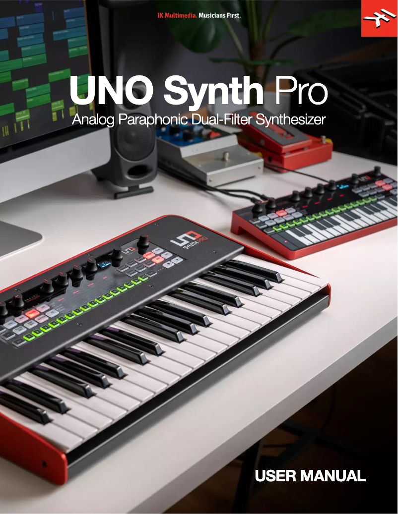 Page n°1 - Manuel utilisateur IK Multimedia Uno Synth Pro