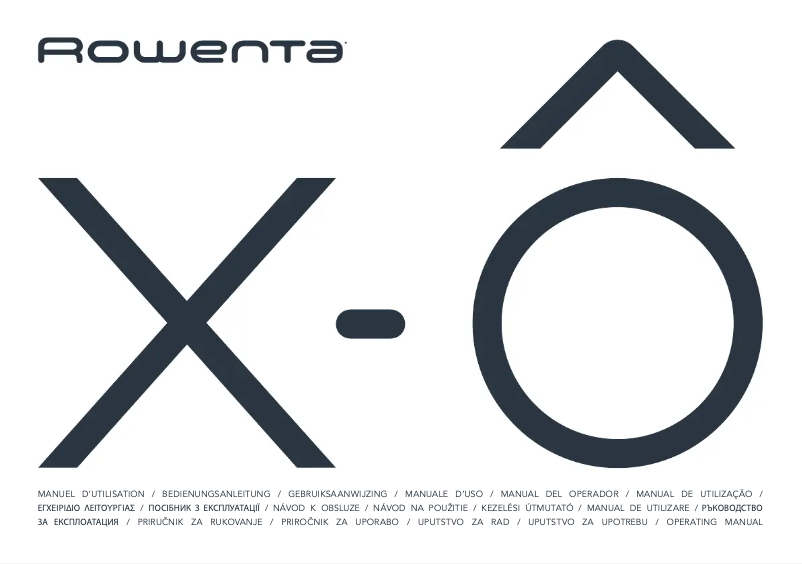 Página 1 del manual Manual de usuario Rowenta X-Ô 160 IX7777