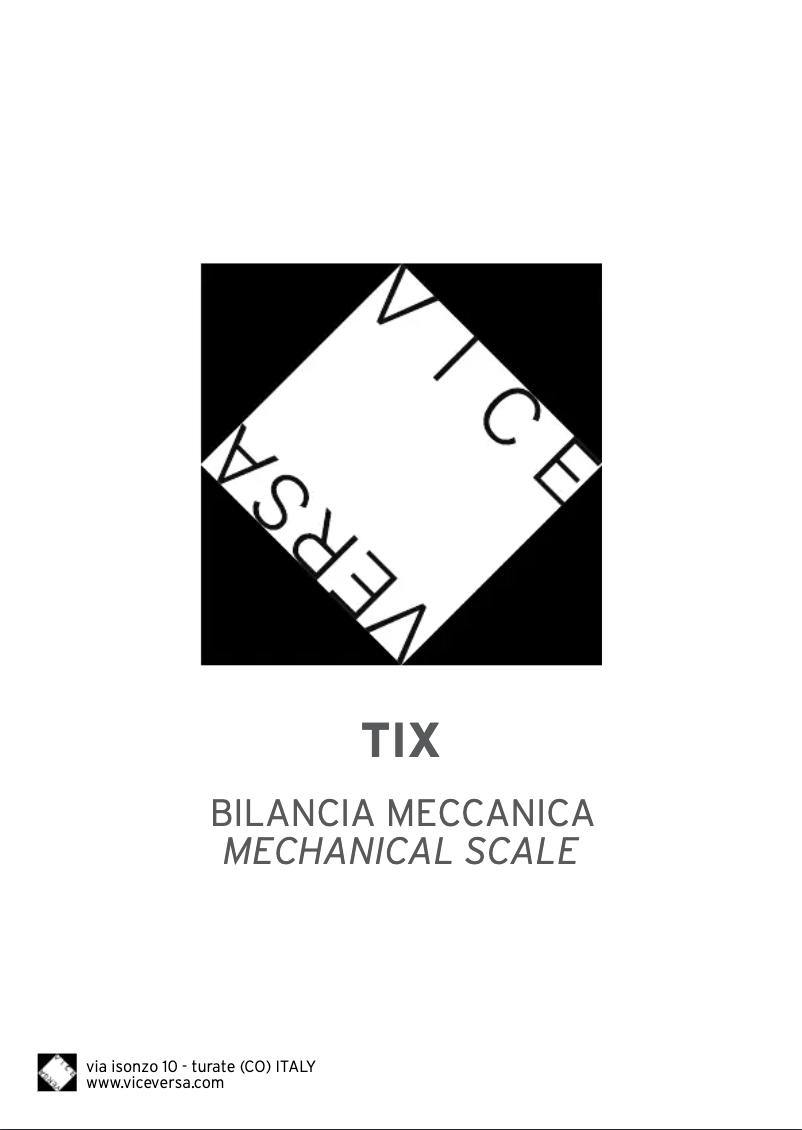 Page 1 de la notice Manuel utilisateur Vice Versa Tix 46207