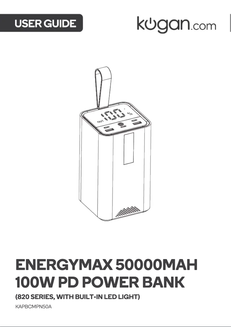 Page 1 de la notice Manuel utilisateur Kogan KAPBCMPN50A