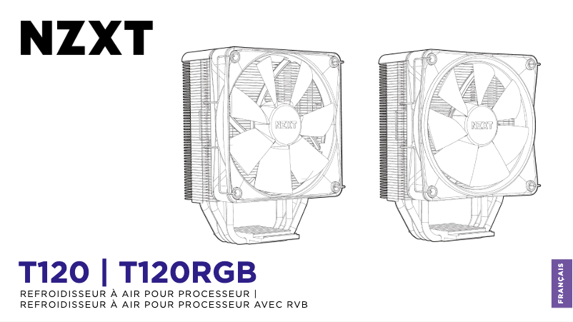 Page 1 de la notice Manuel utilisateur NZXT T120 RGB