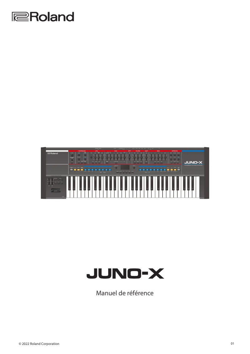 Image de la première page du manuel de l'appareil JUNO-X