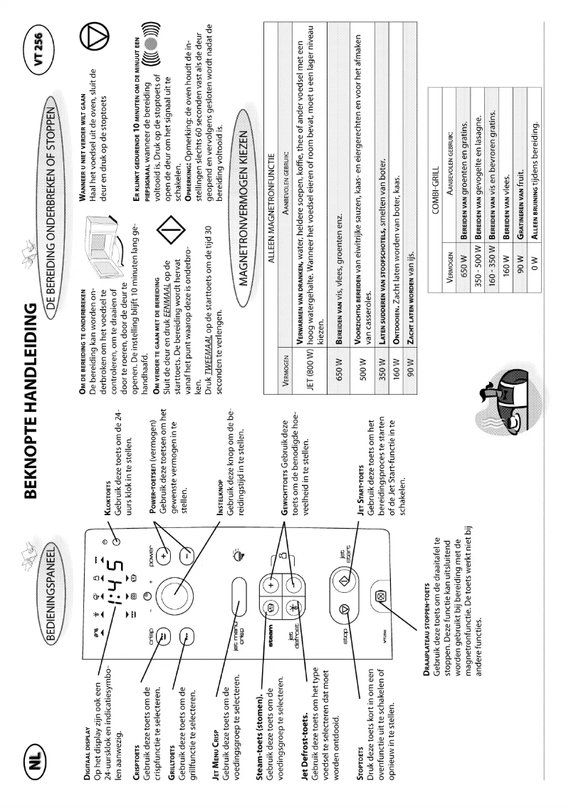 Page 1 de la notice Manuel utilisateur Whirlpool VT 256