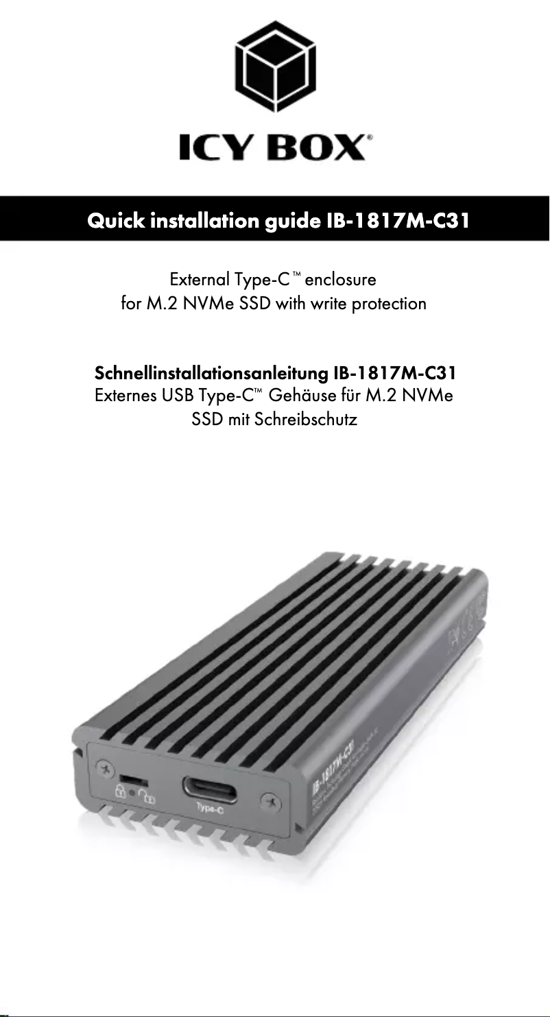 Image de la première page du manuel de l'appareil IB-1817M-C31