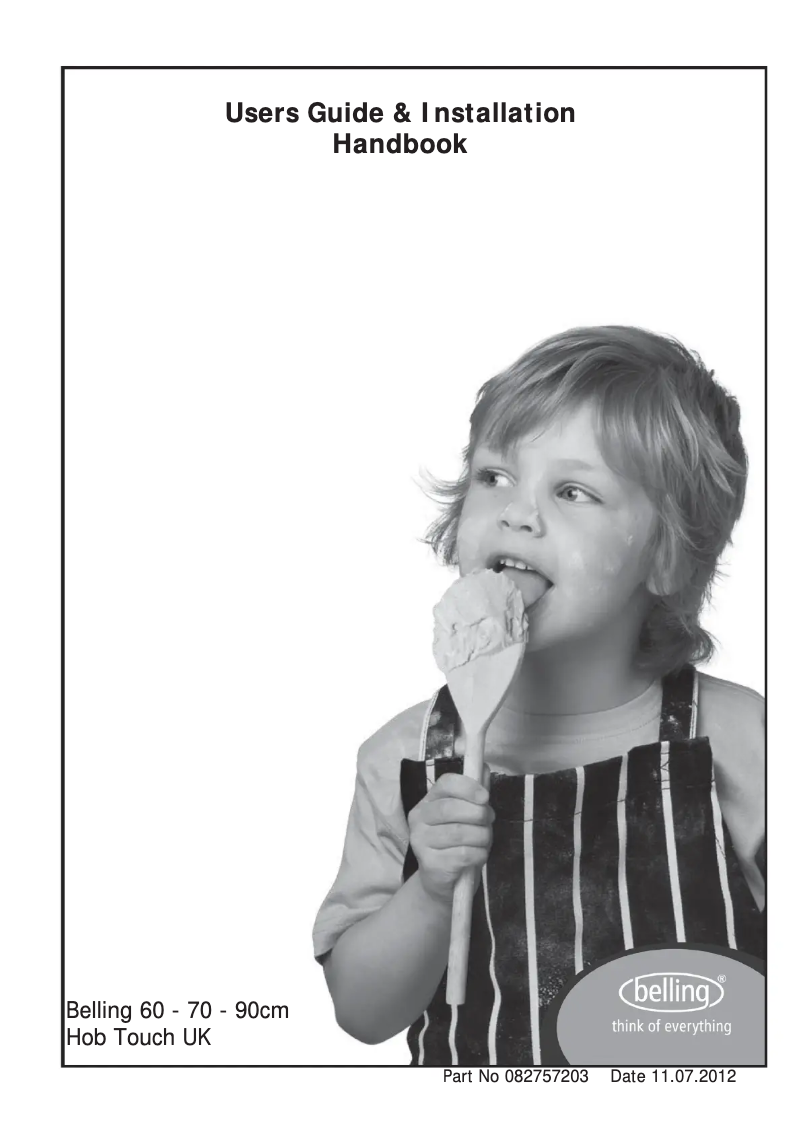 Page 1 de la notice Manuel utilisateur Belling CH60T