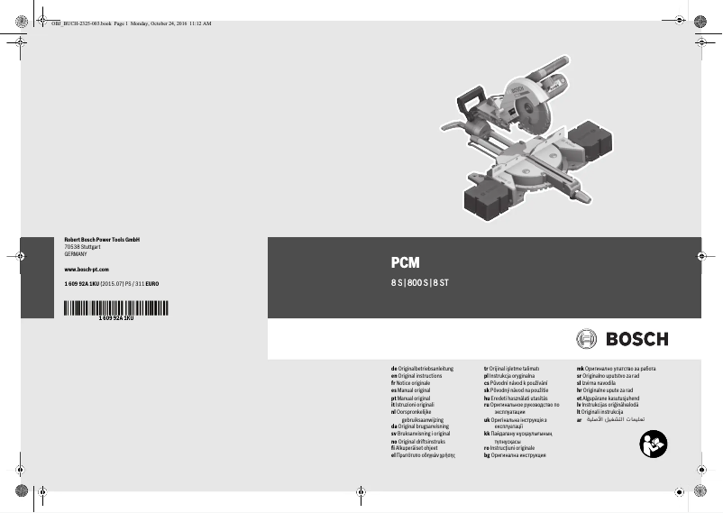 Page 1 de la notice Manuel utilisateur Bosch 0 603 B02 000