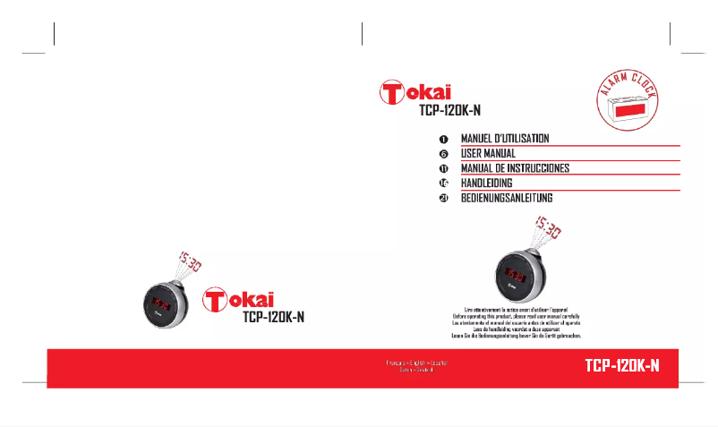 Page 1 de la notice Manuel utilisateur Tokaï TCP-120K-N
