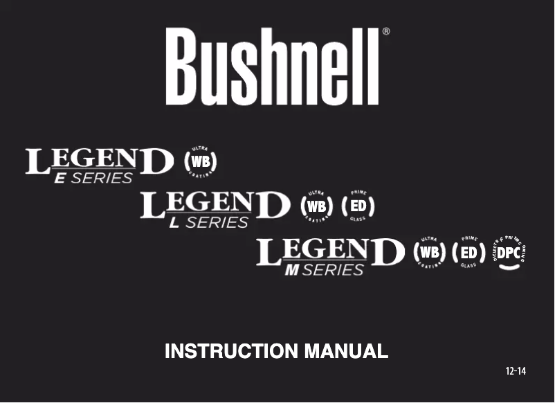 Page n°1 - Manuel utilisateur Bushnell Legend Ultra