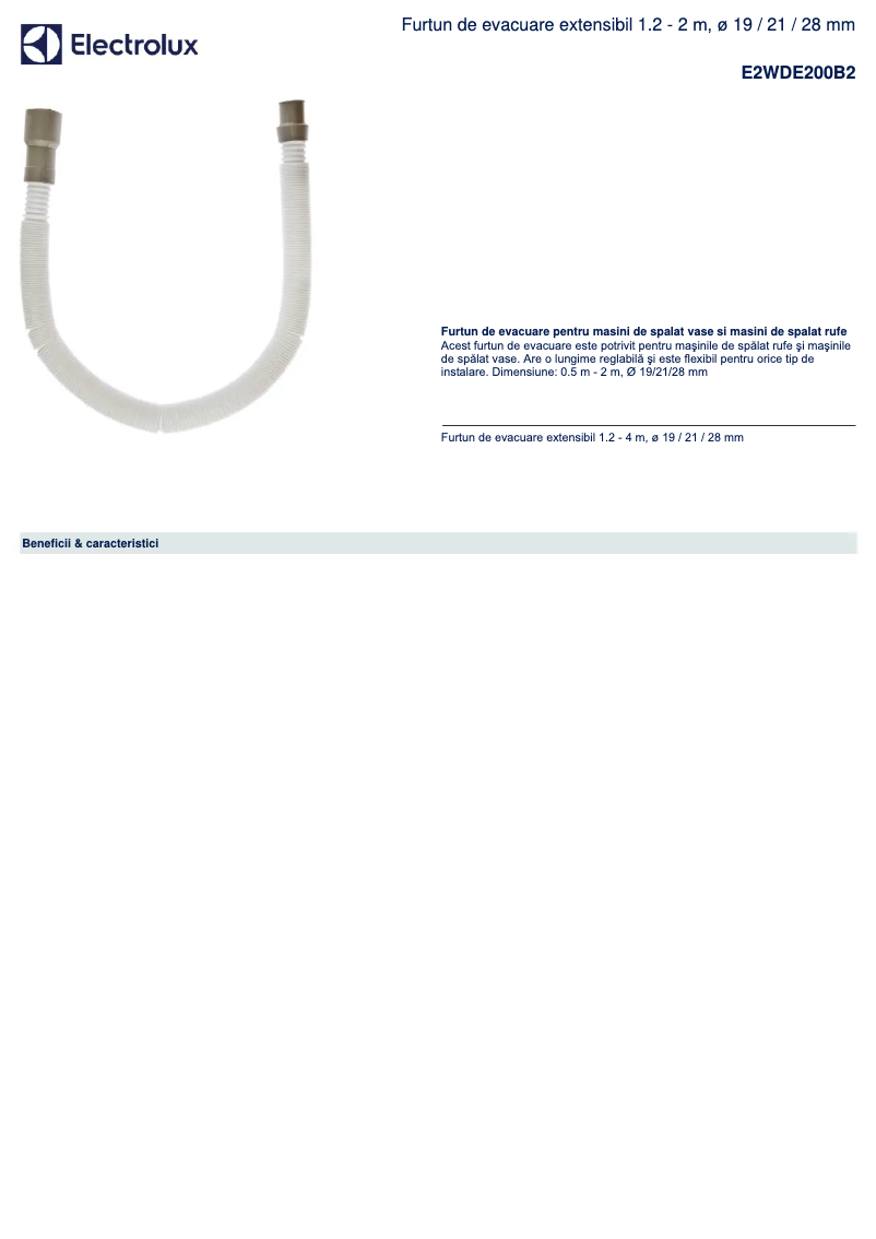 Page n°1 - Manuel utilisateur Electrolux E2WDE200B2